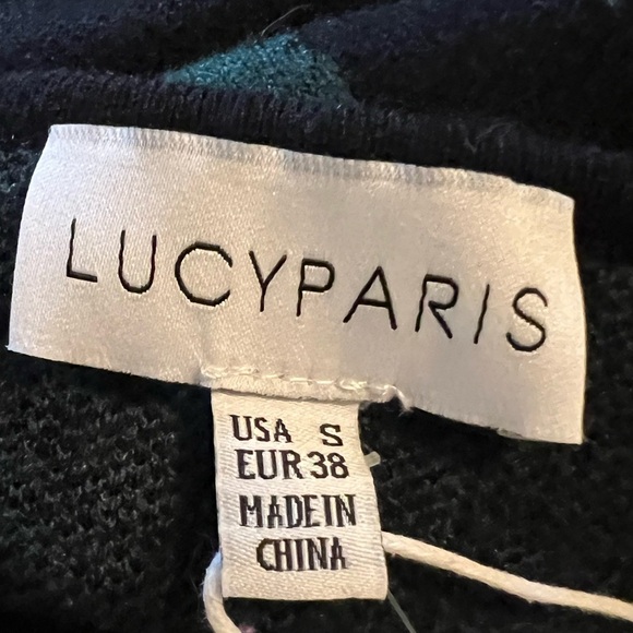 ⭐️Lucy Paris Black and Green Cropped Fitted Tank Top - Picture 5 of 6